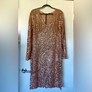 Rose Gold Sequin Dress